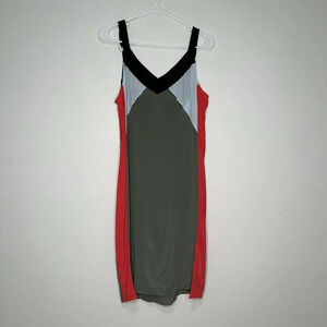 Equipment Robbi Dress Womens XS Silk Camouflage Colorblock Slip Adjustable Strap